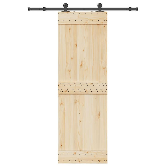 vidaXL Sliding Door Mechanism For Door Knobs 152.5cm Black