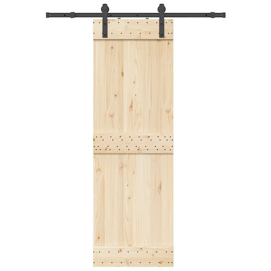 vidaXL Sliding Door Mechanism 152cm Black