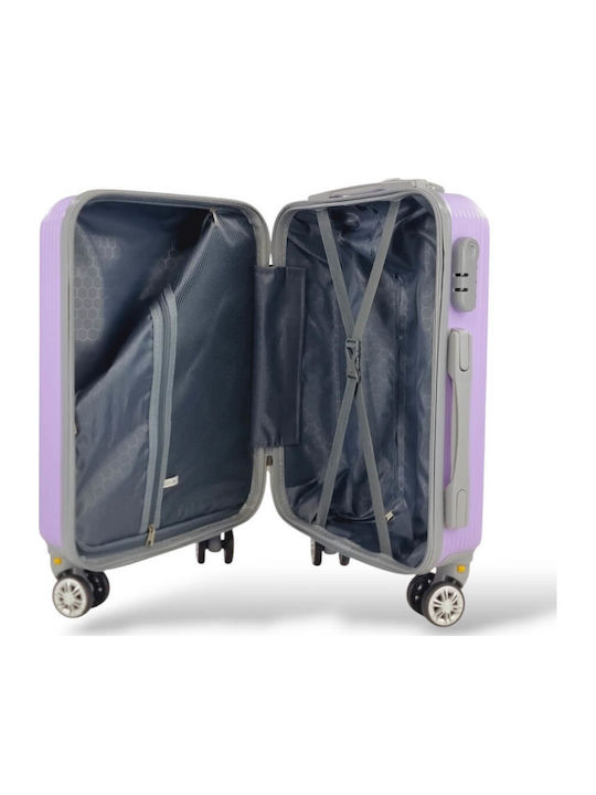 Playbags Cabin Travel Suitcase Hard Lila with 4 Wheels Height 52cm ps1867-18