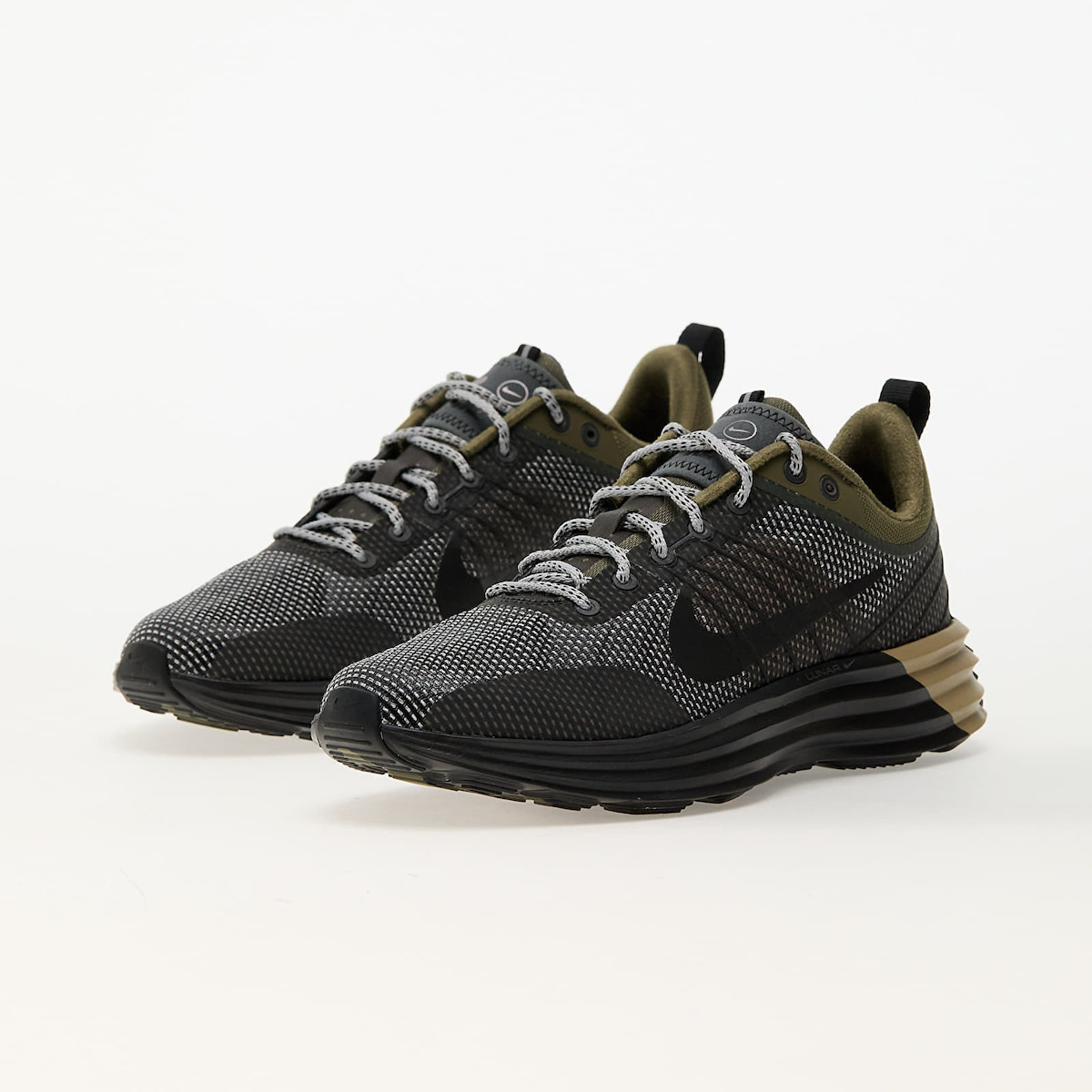 NEW NIKE men\'s lunar roam se running shoes in medium olive/black-iron grey-khaki 1317619.jpg main image 4
