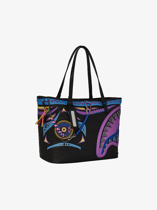 Sprayground Women Ai Leather Women's Bag Tote Hand Multicolour