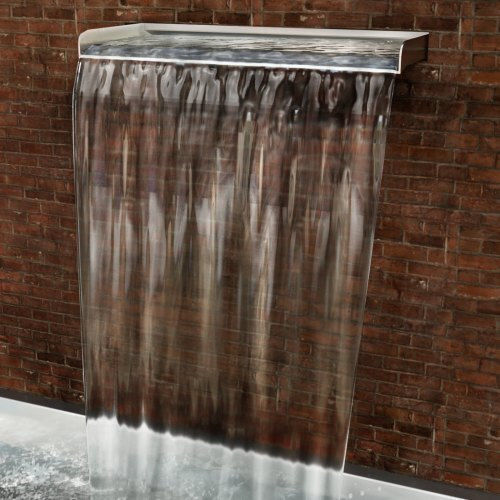 Vevor Pool Waterfall made of Stainless Steel 59.944x11.43x7.874cm Silver