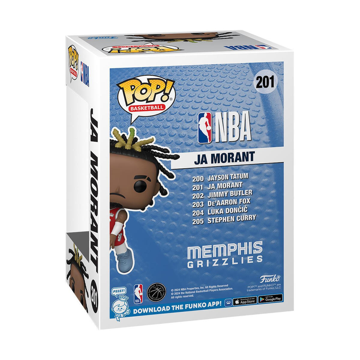 Funko Pop! Basket: NBA: Memphis Grizzlies - Ja Morant 201 Ediție