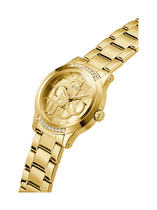 Womens Watch 36mm Chronograph Battery With Gold Stainless Steel Bracelet