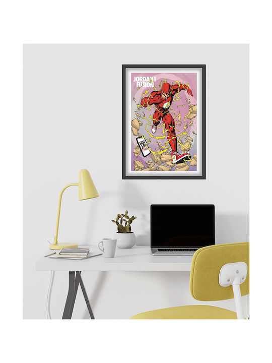 Poster Flash X Jordan 1 Fusion Snk275 30cm X 40cm