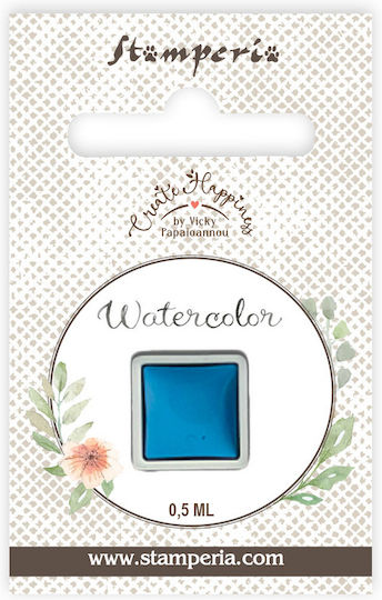 Watercolor Pan 0.5ml Stamperia Cerulean Blue