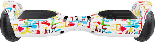 Rebel Cruiser Paint Hoverboard με 10km/h Max Ταχύτητα και 8km Αυτονομία Πολύχρωμο