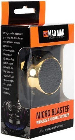Micro Blaster Bluetooth Speaker with Battery Life up to 45 hours Gold