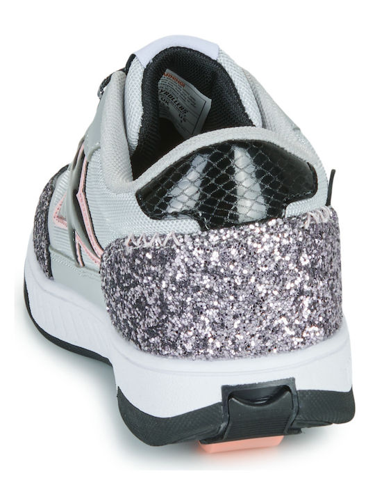Kids Sneakers with Wheels Silver