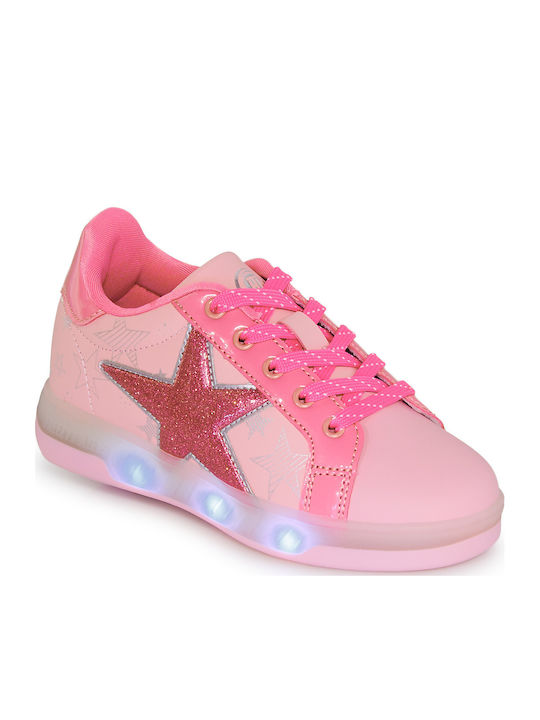 Παιδικά Sneakers με Ροδάκια Ροζ