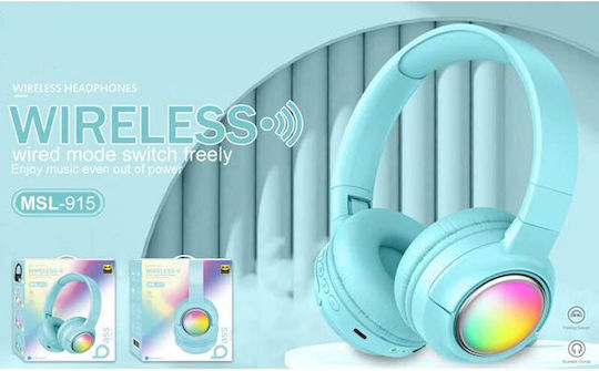 MSL-915 Bluetooth Wireless On Ear Headphones Purple