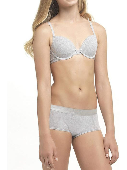 Athletic Athletic Bra with Light Padding without Underwire grey