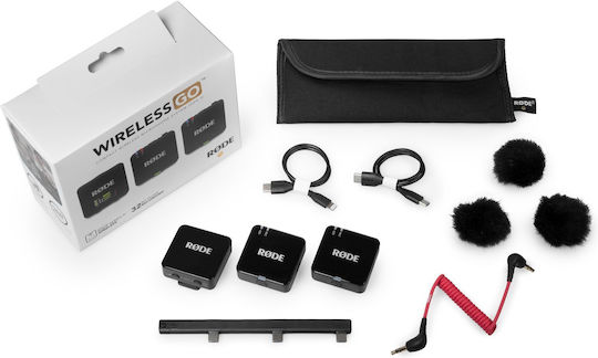 Rode Wireless GO Gen3 Set Wireless Condenser (Small Diaphragm) Microphone Πέτου, Clip On Journalistic