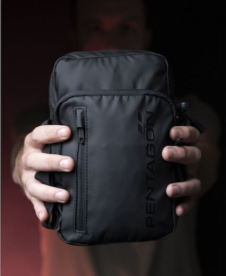 Pentagon Messenger Military Pouch Shoulderbags made of Polyester Stealth Black 2.4lt