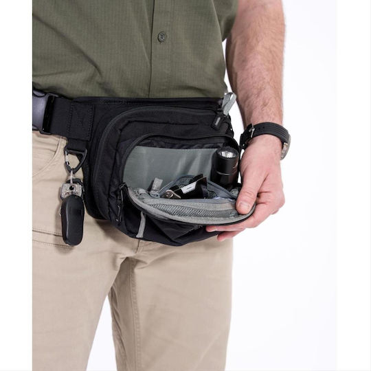 Pentagon Runner Military Pouch Belt made of Polyester Black 3lt