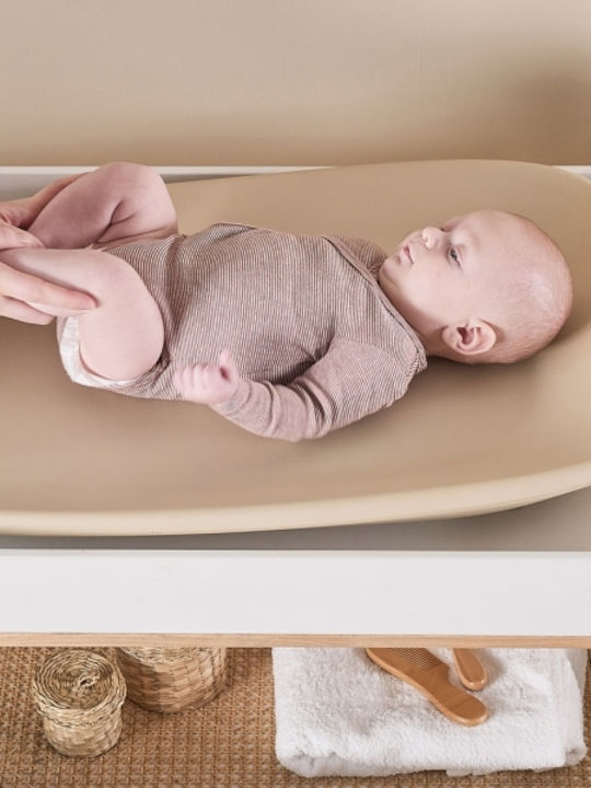 Nattou Soft Changing Pad made of Plastic Beige 50x70cm