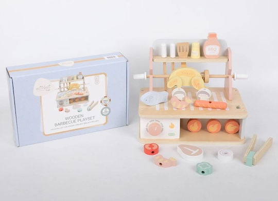 Elineli Montessori Ξύλινη Ψησταριά Παιδιά Αξεσουάρ – Set Bbq
