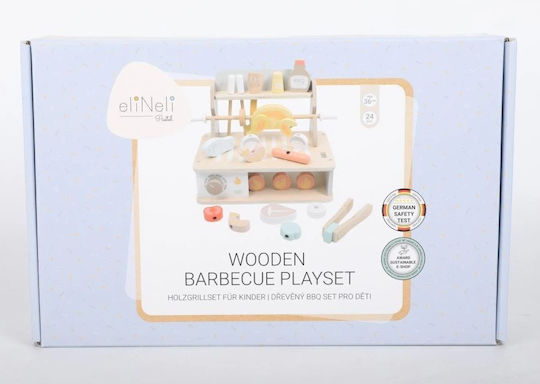Elineli Montessori Ξύλινη Ψησταριά Παιδιά Αξεσουάρ – Set Bbq