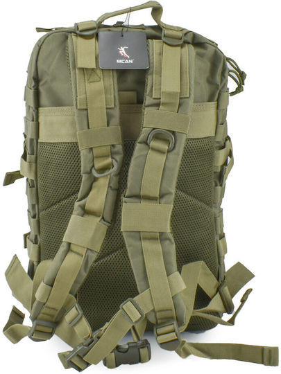 Mcan Militärischer Rucksack Rucksack aus Polyester Khaki 50Es