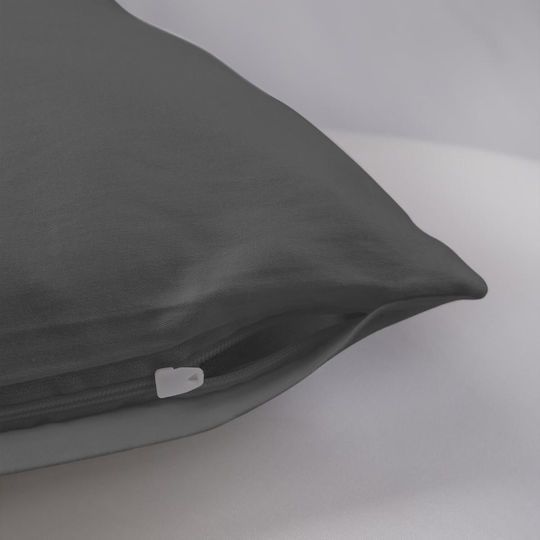 Darymex Μαξιλαροθήκη Dark Gray 50x70εκ.