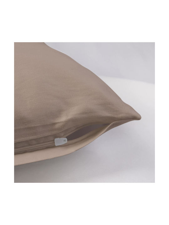 Darymex Μαξιλαροθήκη Dark Beige 50x60εκ.