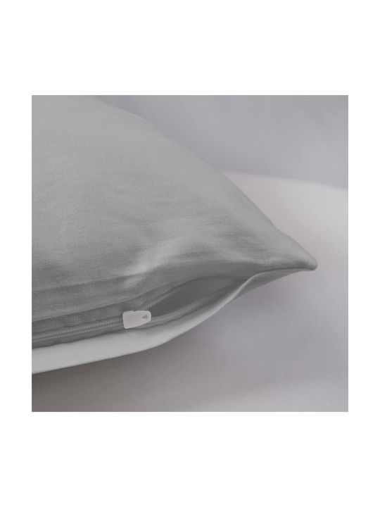 Darymex Μαξιλαροθήκη Gray 70x80εκ.