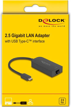 DeLock 66046 Αντάπτορας Δικτύου USB-C με Ενσύρματη Σύνδεση Ethernet