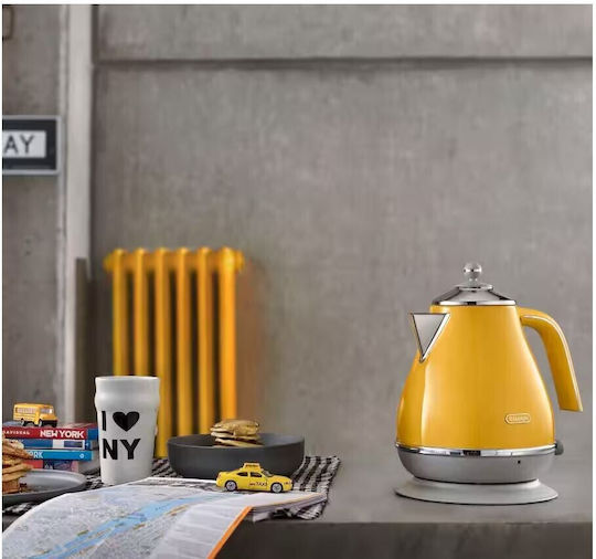De'Longhi Icona Capitals New York Reisekessel 1.7Es 2000W Gelb