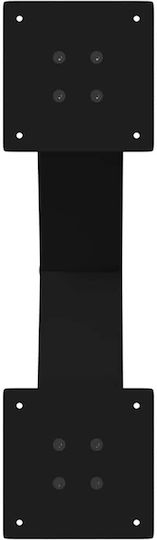 vidaXL Metallic Furniture Leg 2 Pieces Suitable for Table / Coffee Table / Office 60x72cm Black