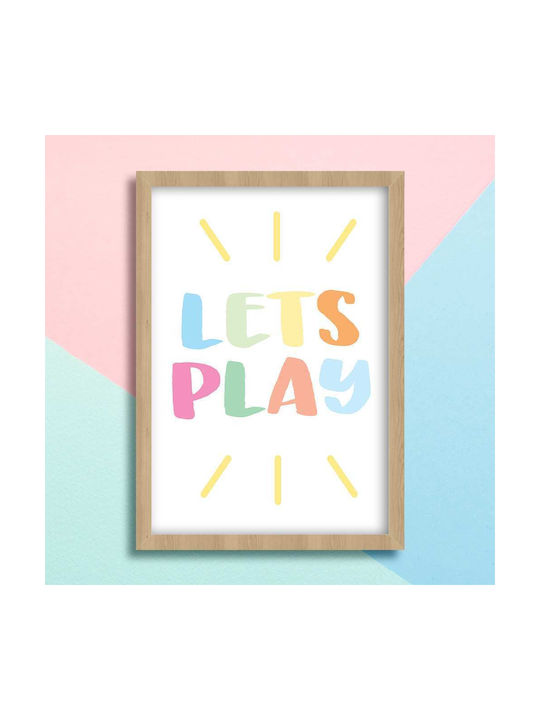 Παιδικό Κάδρο Lets Play 21x30εκ.