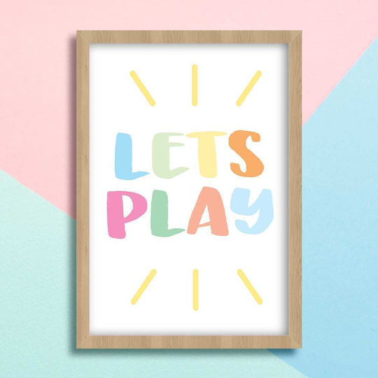 Παιδικό Κάδρο Lets Play 21x30εκ.