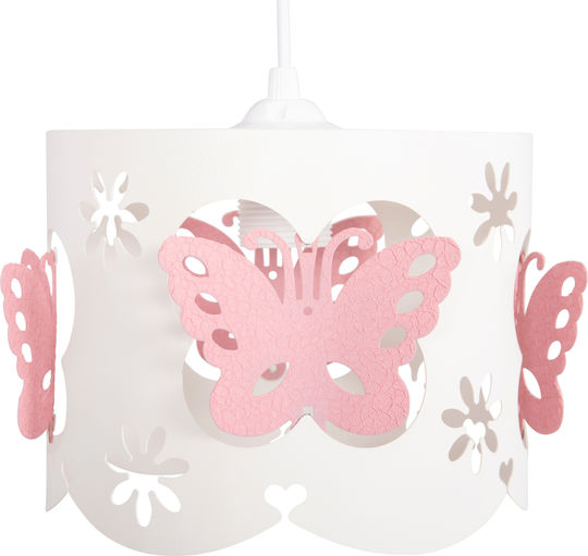 HomeMarkt Leptir Einfaches Licht Kinderdeckenleuchte Deckenleuchte 9W mit Fassung E27 Rosa 23x15cm