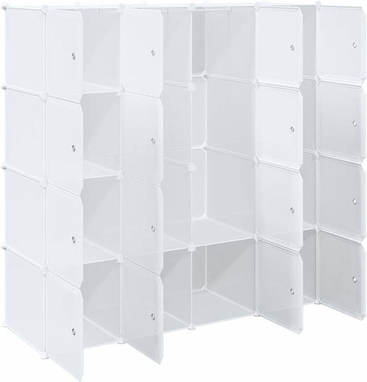Ușă triplă Dulap de Haine Alb 145.5x46.5x144cm