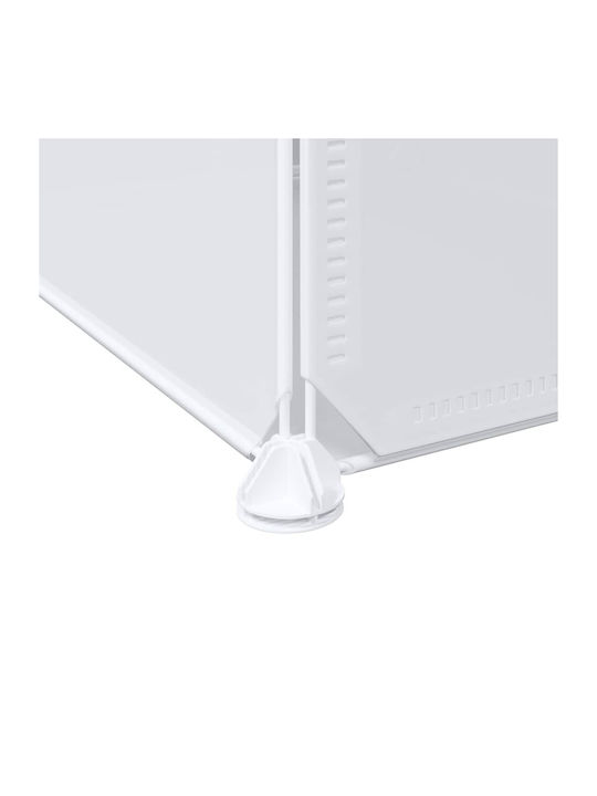Triple Door Wardrobe White 145.5x46.5x144cm