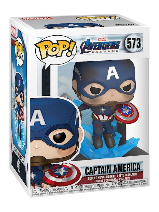 Funko Pop! Marvel: Captain America with Broken Shield & Mjolnir Bobble-Head Funko Pop! Marvel: Captain America with Broken Shield & Mjolnir Bobble-Head