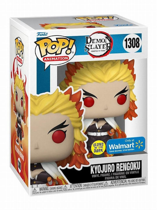 Funko Поп! Анимация: Убиец на демони - Kyojuro Rengoku 1308 Свети в тъмното Специално издание
