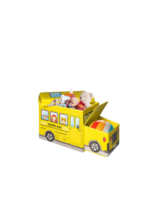 General Trade Children's Storage Box made of Fabric Red 55x25x30cm 1pcs