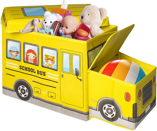 General Trade Kinder Aufbewahrungsbox aus Stoff Blau 55x25x30cm 1Stück