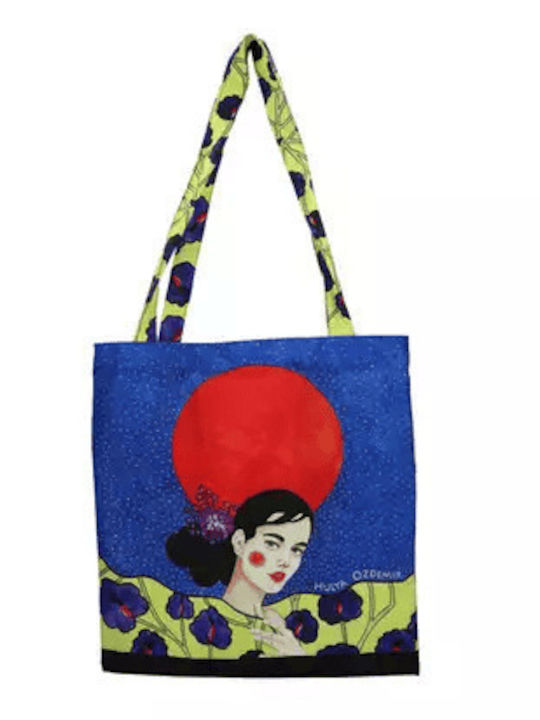Τσάντα Υφασμάτινη Shoulder Shopping Bag Hulya Ozdemir Waste Away Night 021-8719 39x42cm Carmani
