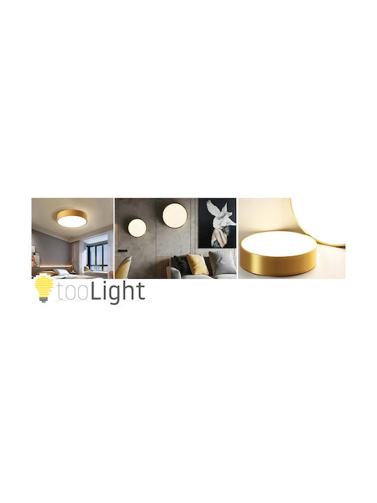 Toolight Πλαφονιέρα Οροφής Χρυσή
