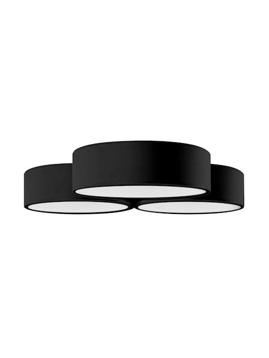Toolight Πλαφονιέρα Οροφής 40εκ. Μαύρη