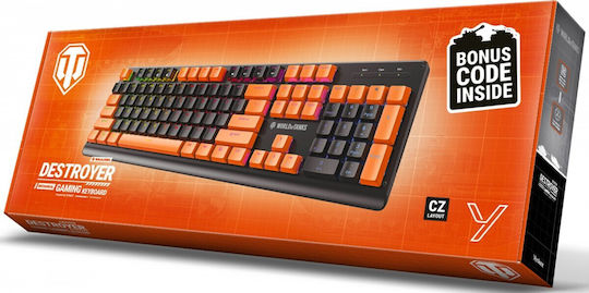 Yenkee Destroyer WT300 Gaming Μηχανικό Πληκτρολόγιο με Outemu Red διακόπτες και RGB φωτισμό (Αγγλικό US)
