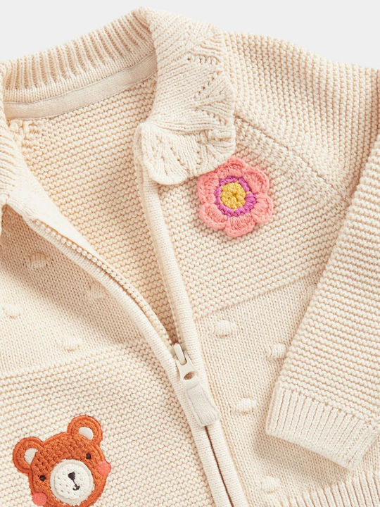 Cardigan pentru copii Tricotat Ecru