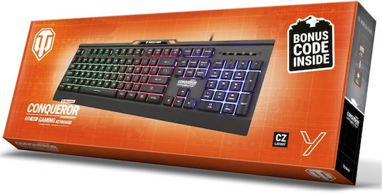 Yenkee COMQUEROR Gaming Keyboard with RGB lighting (English US) Limited Edition World Of Tanks