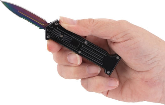 Taschenmesser Automatisch Gray in Hülle