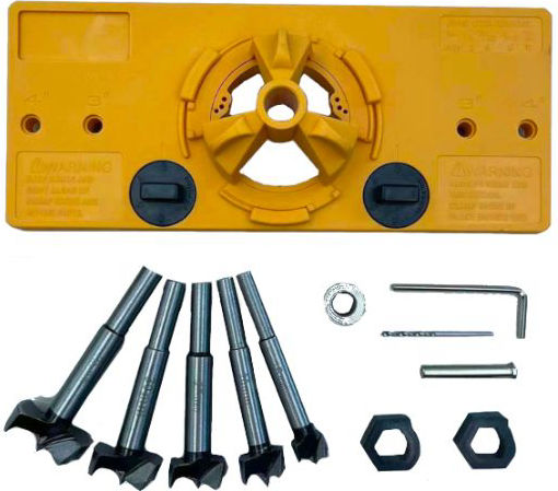 Set Ghid de Găurire pentru Balamale 12 Piese Kraft&dele Kd11251