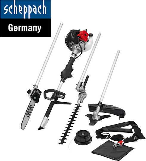 Scheppach 5904802903 Garden Multi Tool Gasoline 3 in 1 Chainsaw Lawnmower Hedge Trimmer