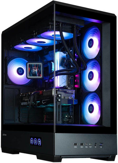 Zalman P50 DS Gaming Midi Tower Κουτί Υπολογιστή με Πλαϊνό Παράθυρο Μαύρο