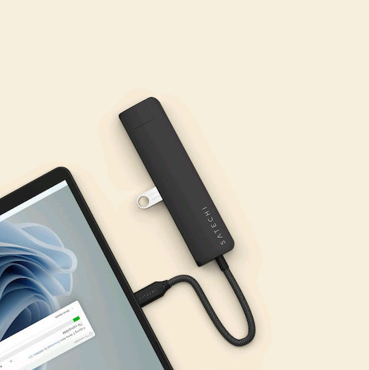 Satechi USB-C Docking Station with HDMI 4K PD Ethernet Black (ST-P7SK)