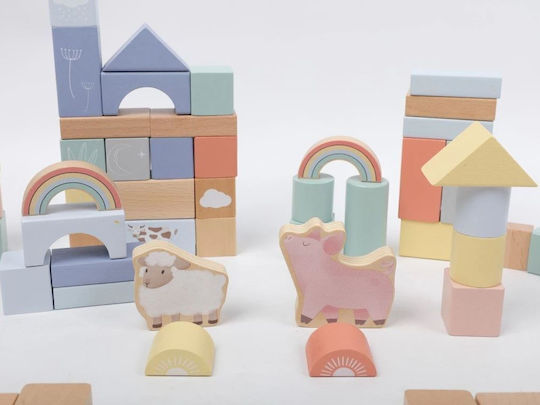 Eli Neli Educational Blocks made of Wood 70pcs